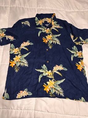 Tommy Bahama Floral Silk Button Up